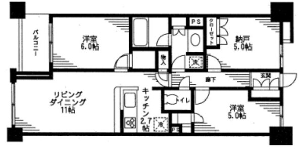 レジディア日本橋馬喰町の物件間取画像